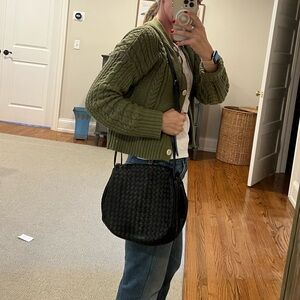 Vintage Bottega Venetta hobo bag black